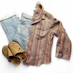 Liz Claiborne Multicolor Striped Blouse